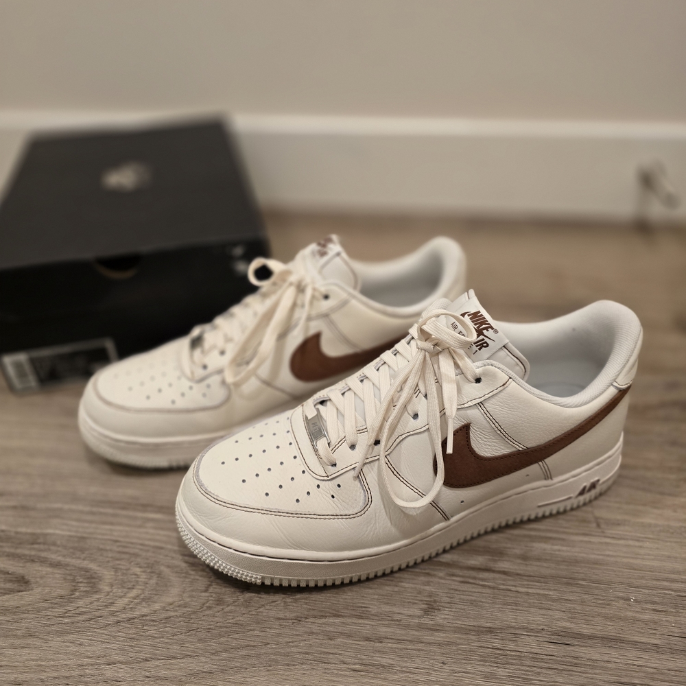 Nike White and Brown Sneakers